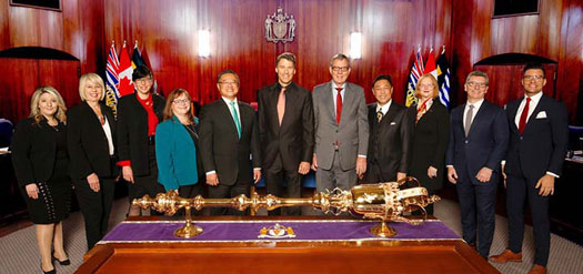 2014 Vancouver Mayor Gregor Robertson, and Council