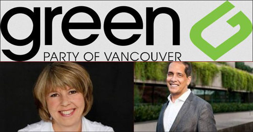 Adriane Carr and Pete Fry, Green Party of Vancouver 2018 candidates for City Council