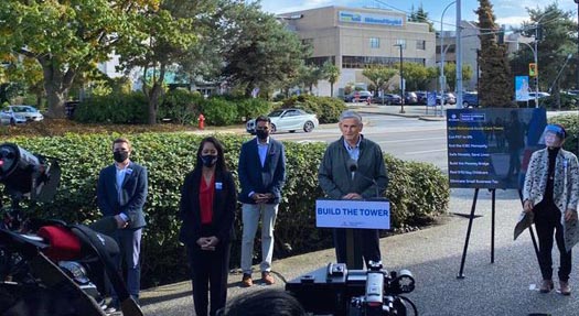 2020, Andrew Wilkinson campaigning in Richmond