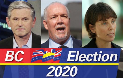 The 2020 British Columbia televised election debate, Tuesday, October 13th at 6:30pm