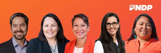 In 2020, the BC NDP are running 5 high profile indigenous candidates in the provincial election