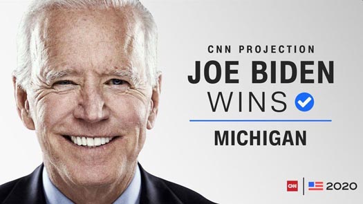 On Wednesday, November 4th, Joe Biden was named the winner in the state of Michigan