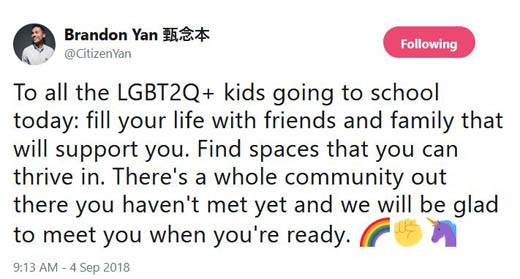 Brandon Yan, working to build community, diversity, acceptance and love in Vancouver