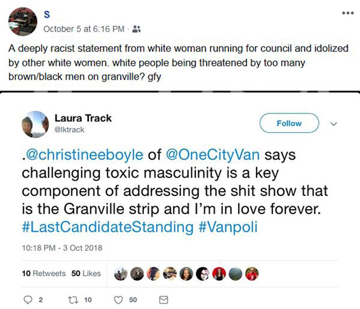 Christine Boyle called a racist and white woman of privilege