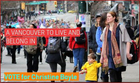 Christine Boyle. OneCity Vancouver. You MUST save a vote for Christine this October.