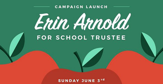 Erin Arnold | Vision Vancouver Campaign Launch for School Board Trustee | June 3, 2018