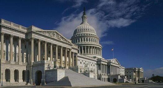 Capitol Building, seat of United States Congress, 1827, Washington DC