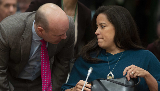 Former Attorney General Jody Wilson-Raybould consulting with counsel at the Justice Committee hearings