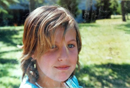 Megan Tomlin, age 9, in 1986