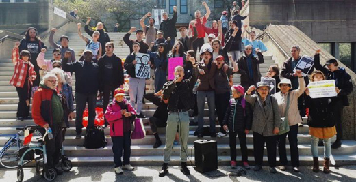 Downtown Eastside (DTES) resident activists protesting at Vancouver City Hall | Social Housing