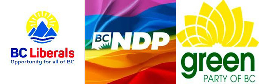 Vote B.C. Liberal | BC NDP | BC Green Party in the 2020 British Columbia provincial election