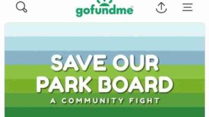 Save Our Park Board GoFundMe Display Campaign